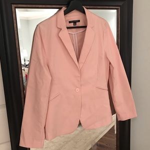 BLUSH ONE BUTTON BLAZER SIZE LARGE